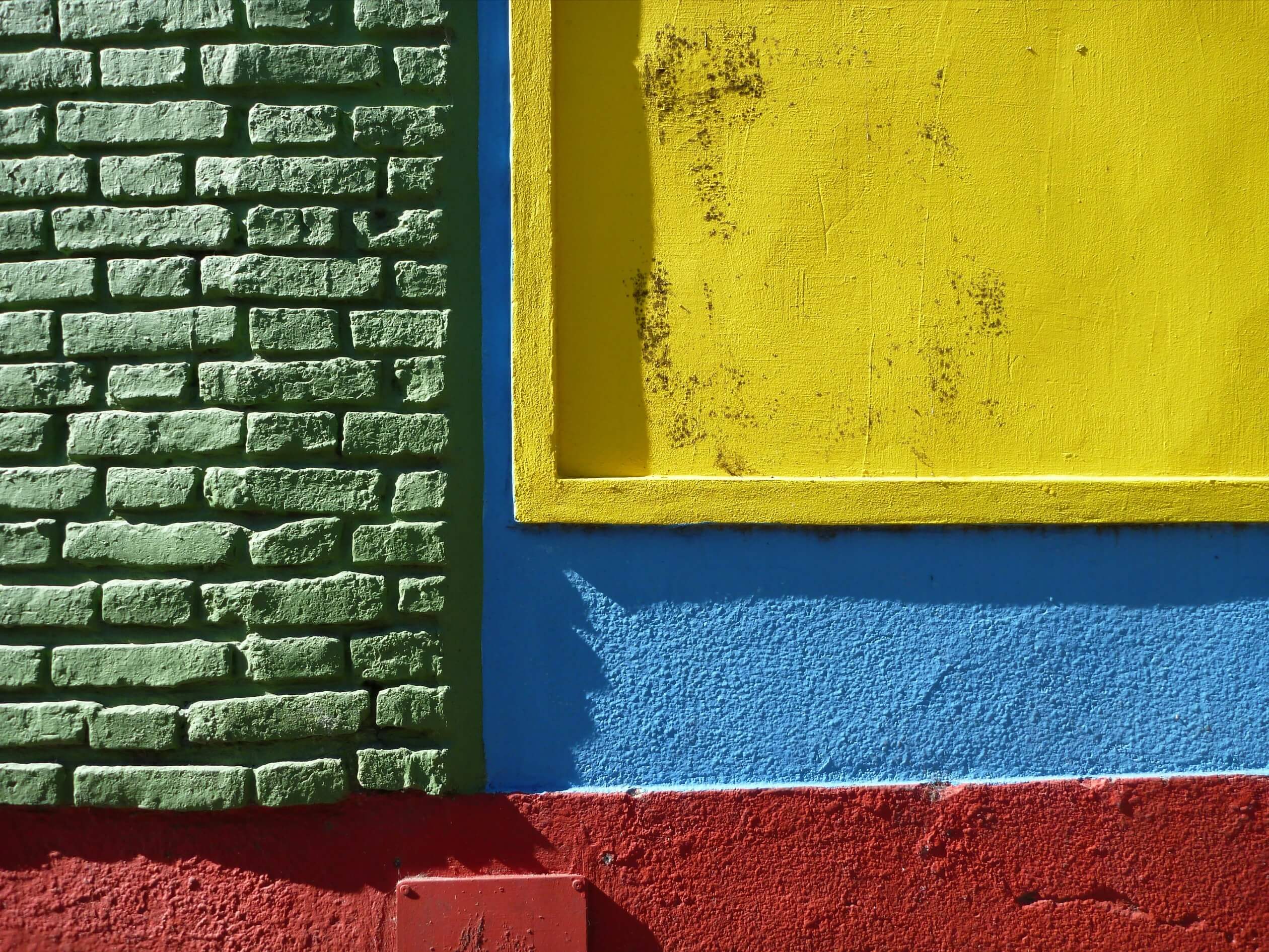 Parete colorata con texture