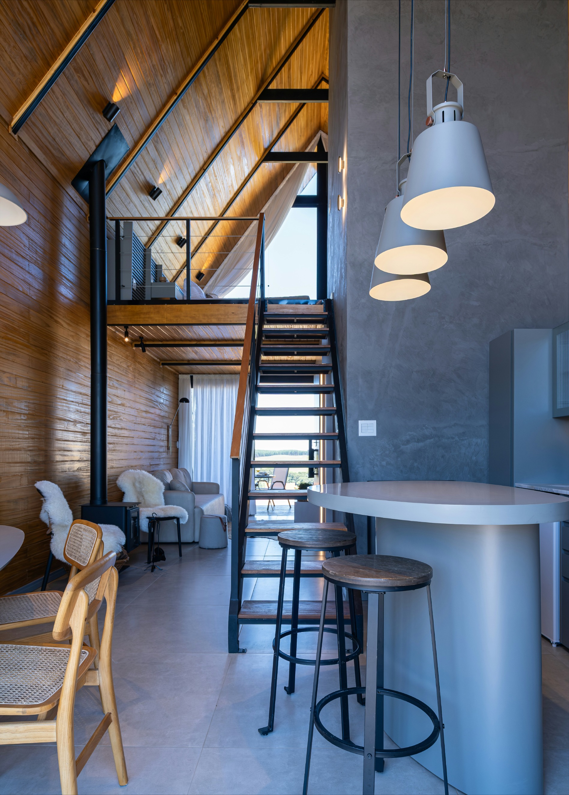 Interno con scala